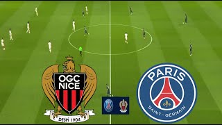 OGC Nice 11 Paris SaintGermain Résumé du match  Ligue 1 20242025 [upl. by Ennairam]