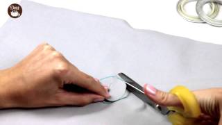 How to apply a Dritz Curtain Grommet [upl. by Ellertnom]