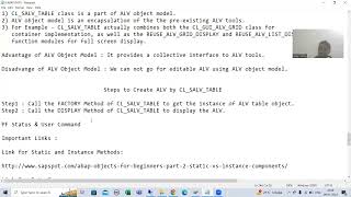 90  ABAP OOPS  ALV by CLSALVTABLEFactory Method  PF Status and User Command Part1 [upl. by Didier]