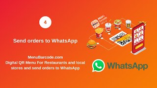 4 Send orders to WhatsApp  qr code menu [upl. by Kironde574]