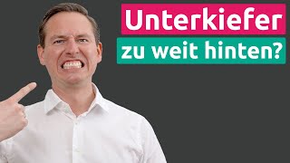 Unterkiefer zu weit hinten  was tun KFO1  Praxis Dr Schmidt [upl. by Aciretal]