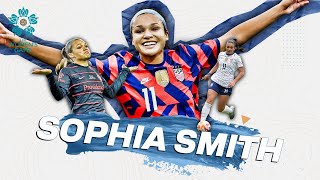 SOPHIA SMITH on missing THAT World Cup penalty and becoming a leader on the USWNT  Friendlies [upl. by Orms603]