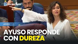 Ayuso a la izquierda quotLo único que quieren es tener al pueblo subvencionadoquot [upl. by Dena96]