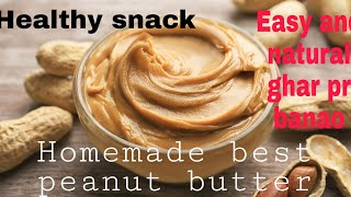 how to make healthy peanut butter benefits at home in hindipeanuts nutritioncalories in peanuts [upl. by Ayinat561]