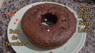 Como fazer um delicioso bolo de chocolate sem leite e sem trigo Vale a pena conferir😋✨ [upl. by Chappelka454]