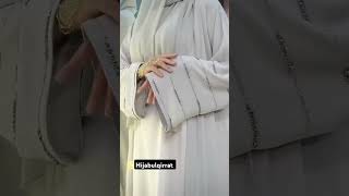 Handwork sleeves Abaya elegant work just 7500 PKR  hijab ul qirrat  online Abaya [upl. by Sherrer554]