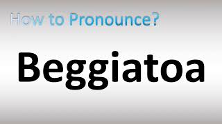 How to Pronounce Beggiatoa [upl. by Odrarebe428]