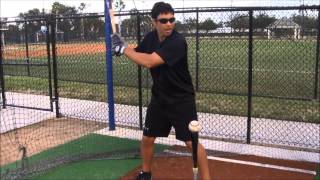 The baseball swing Part 1  Balance and Rhythm Pro tips for proper hitting mechanics [upl. by Neleb]