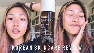 REVIEW  CHEMICAL EXFOLIATOR BY WISHTREND MANDELIC ACID SKIN PREP REVIEW  Joelle [upl. by Aznarepse]