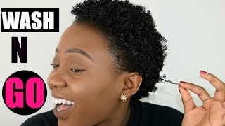 Wash and Go Short NATURAL 4C HAIR  TWA Tutorial [upl. by Eenel76]