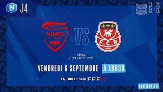 J4 I Nîmes Olympique vs FC Rouen 1899 en replay 22I National FFF 20242025 [upl. by Kcireddor153]