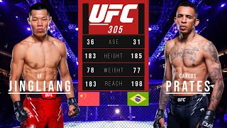 LI JINGLIANG vs CARLOS PRATES FULL FIGHT UFC 305 [upl. by Irah908]