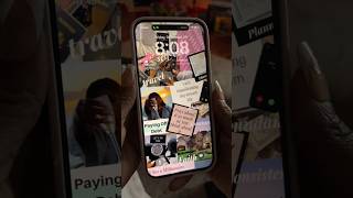 How to make a digital vision board from your phone digitalvisionboard iphone visionboard [upl. by Obellia]