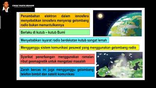 Sains Tingkatan 3 KSSM I Bab 9 Cuaca Angkasa Lepas I 92 Cuaca Angkasa [upl. by Nacnud]