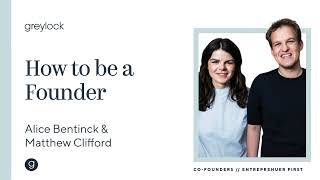 Alice Bentinck and Matt Clifford  How To Be A Founder [upl. by Yrnehnhoj679]