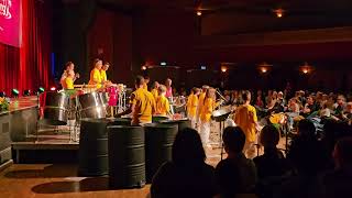 Panergy youth steel drum band from Telfs Austria performing on 18324 Turn it up and dance [upl. by Cleti337]