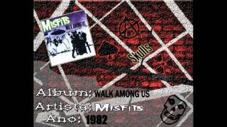 Misfits  Skulls Backing Track for GuitarDrum and Bass [upl. by Eimaral]