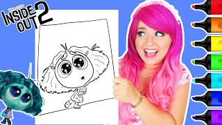 Coloring Inside Out 2 Envy Disney Pixar Coloring Page  Ohuhu Art Markers [upl. by Ibloc]