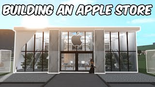 BUILDING AN APPLE STORE IN BLOXBURG [upl. by Ayomat]