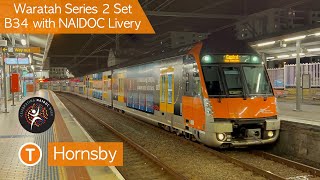 Transport for Sydney Vlog 657 Waratah Series 2 with NAIDOC Livery  Hornsby Trainspotting [upl. by Anelehs319]