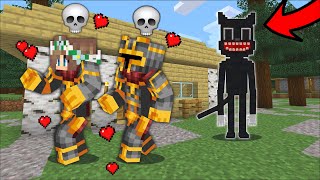 Minecraft GIRLFRIEND SPAWNS CARTOON CAT TO DESTROY OUR HOUSE MOD  FIGHT OFF CARTOON DOG  Minecraft [upl. by Gleich477]