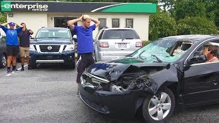 Returning Destroyed Rental Cars Prank [upl. by Ykciv]