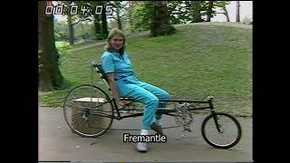 Bikes of the future  Riding in London  Battersea Park  Bicycles  Kids TV  CBTV  1982 [upl. by Notlok]