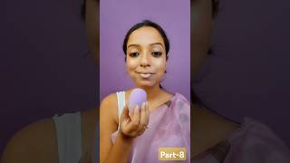 Pink saree makeup part8 shorts glamwithdebarati makeuptutorial youtubeshorts makeuptips new [upl. by Ahsetel691]