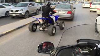 Yamaha yfz 450 drifting Libya tripoli 2015 NnOsO 2 [upl. by Esoranna]