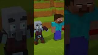 pillager encounter herobrine on the villager map️‍🔥minecraft minecraftmemes pillagers herobrine [upl. by Drusy]