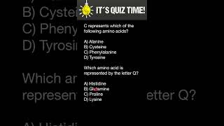 Amino acids one letter code quiz  3 [upl. by Enila]