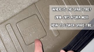 Where is the spare tire How to lower the spare tire 20102013 Acura MDX video sparetire acuramdx [upl. by Sokcin]