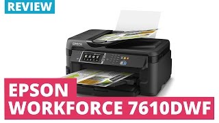 Epson Workforce WF7610DWF A3 Colour Multifunction Inkjet Printer [upl. by Akahc]