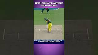 The Most Thrilling Match Ever Between South Africa vs Australia cricket ausvsa [upl. by Lemaj]