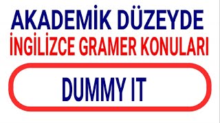 32 EK14 VİDEO  DUMMY IT  AKADEMİK GRAMER ÇEVİRİ TEKNİKLERİ [upl. by Gearalt308]