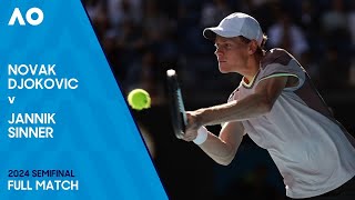 Novak Djokovic v Jannik Sinner Full Match  Australian Open 2024 Semifinal [upl. by Persson]