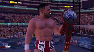 WWE 2K23 MODDED  Bryan Danielson entrance at AEW All In London with IWGP United States Championship [upl. by Eilsew]