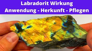 Labradorit Wirkung amp Anwendung Pflege Heilstein 💎 Kristall [upl. by Deeraf]