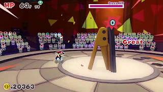 The Disco Devil Hole Punch Boss Fight  Paper Mario The Origami King [upl. by Ruphina185]