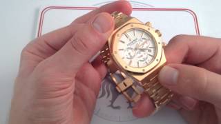 Audemars Piguet Royal Oak Chronograph 26320OR Luxury Watch Review [upl. by Amoeji629]