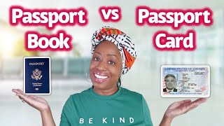 Can I Use a Passport CARD Instead of a Passport BOOK  Whats the Difference [upl. by Ahgiela]