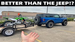 Can The 2 Door Bronco Tow Better Than MY Wrangler 392 [upl. by Eimareg]