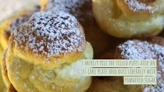 Elegant amp Easy Profiteroles Recipe with Douglas Fir Creme Patissiere [upl. by Ytsirt513]