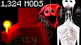 Surviving 100 Days Of EVERY SINGLE Disturbing Minecraft Horror Mod [upl. by Aissatsana451]