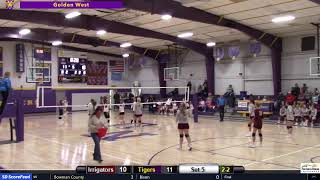 Newell Irrigators vs New Underwood Tigers VB [upl. by Ernald750]