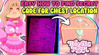 EASY How To Find Your Secret Code For A Chest Location In The Throne Tower Royale High Update [upl. by Nosreve]