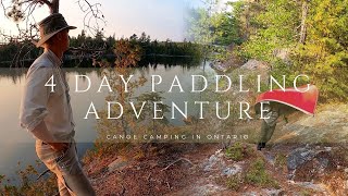 4 Day Paddling Adventure  Canoe Camping in the Wilderness  Canada [upl. by Arramas]