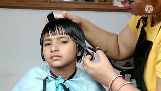 Round shape haircut 5 minute baby hair cut best for summer Rasna haircut babyhaircut Pummy B  W [upl. by Abana]