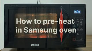 How To Preheat In Samsung Oven  2024 [upl. by Llenrac946]