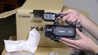 Canon XA45  XA40 Unboxing and First Impressions [upl. by Cissie]